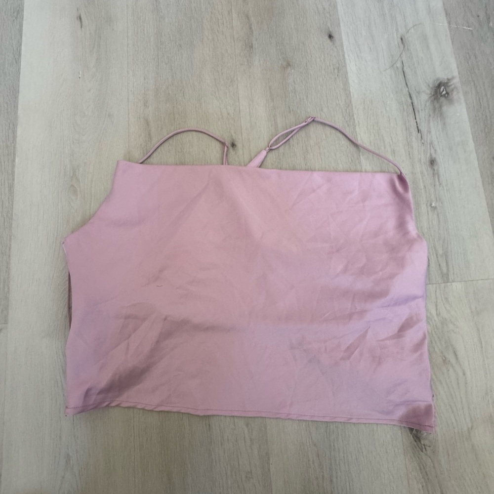 Fiesta Pink  Sleeveless Fitted Camisole